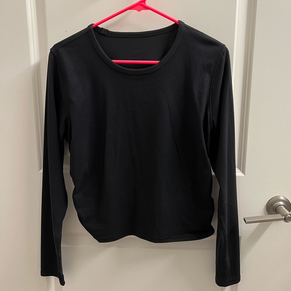 SOLD - NWOT All It Takes Ribbed Nulu Long Sleeve (Black)